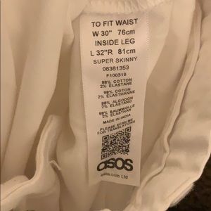 Super skinny ASOS Slacks